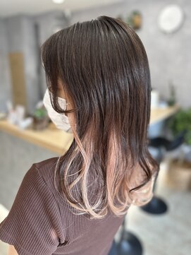 リンク(Link) おしゃれインナーカラー★ペールピンク