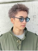 スパイキーショートツイストスパイラルパーマメンズマッシュ