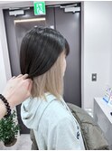 インナーカラー/ホワイトベージュ/ホワイトミルクティー/横浜駅