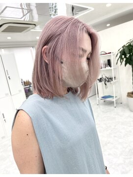 アイセ(I.se Eir TOKYO) ピンクベージュ/ケアブリーチ/レイヤーカット/西葛西/葛西