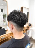 【メンズ★大名】スペインカール×フェード×刈り上げ×眉毛