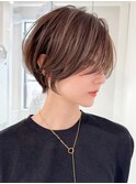 ミニウルフレイヤーカット顔周りカット前髪カットショート/大宮