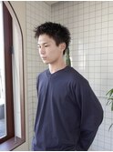 メンズカット/スパイキーショート/ニュアンスパーマ