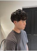 大きめカールのスパイラルパーマ