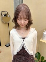 スニュウ(snuw)&nbsp;似合わせカットボブ小顔カットココアブラウンミルクティカラー