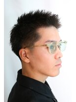 カーウォッシュバーバー(CARWASH BARBER)&nbsp;ブラックビジカジアップバングサイド3ミリ