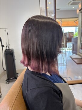 シェリッシュルーチェ(Sheriche luce) タッセルボブ/裾カラー/ピンクカラー