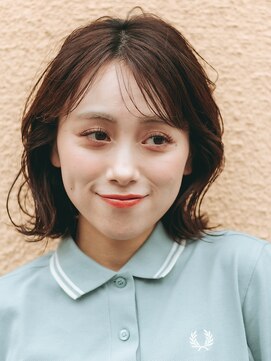 ナンバースリー 溝の口店(Number Three) ふんわり外ハネミディアムヘアー【N°3溝の口】