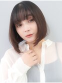 【La fith】ワンカールボブ×重めバング×ニュアンスカラー