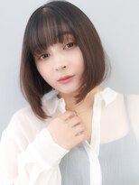 ラフィス ヘアーコロナ 河原町店(La fith hair corona) 【La fith】ワンカールボブ×重めバング×ニュアンスカラー