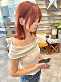 ピンクベージュ/耳かけボブ/ショート/学割U24/京都/河原町
