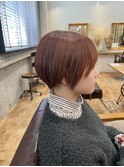 オレンジ×ショート