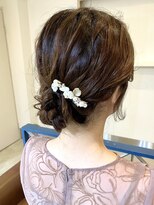 ヘアアンドメイクフリッシュ(HAIR&MAKE FRISCH)&nbsp;結婚式　ヘアセット　お呼ばれヘア
