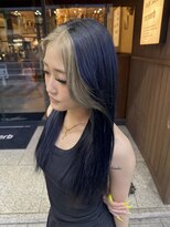 リンダ(Linda)&nbsp;ブルー×ベージュのフェイスフレーミング