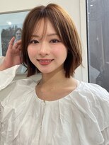 ハニーシブヤ(HONEY shibuya) ゆるふわボブ/くびれボブパーマ/レイヤーボブ/マロンベージュ1