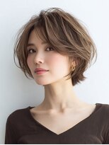 Heart's美人設計と白髪ぼかし専門店 青山表参道店 脱白髪染め/ショートヘア【ハーツ】&nbsp;白髪ぼかし脱白髪染め似合わせショートボブ40代50代60代