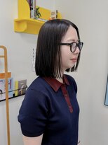 ヨヨ(yoyo)&nbsp;地毛風アッシュ×切りっぱなしボブ