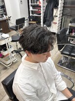 アイヴィー 池袋(IVY)&nbsp;シャドウパーマ/メンズパーマ/センターパート/池袋