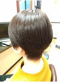 ハンドドライで簡単スタイリングふんわりショート