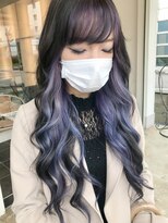 バズ ヘアーメイク(buzz Hair make) 【KANAME】インナーカラー×パープルアッシュ
