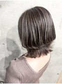 ショートウルフ_ハイライトダブルカラーインナーカラーブリーチ
