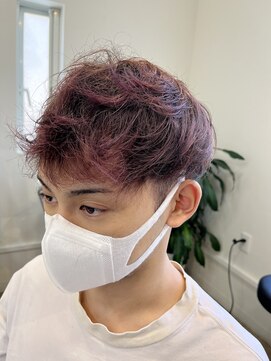 コントレイル(contrail) デザインカラー+ツーブロックショート