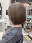 ナチュラルボブショートミニボブダブルカラーハイライトブリーチ