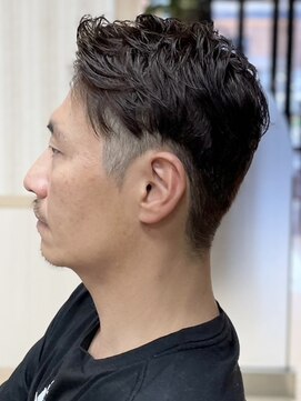 ヘアークリアー 春日部 大人メンズアップバングのスッキリショートスタイル/春日部