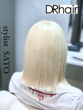 ディーアール(DR) 外ハネ×ジャパニーズブロンド×派手髪