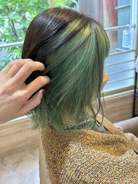 オールウェイズ(Always) インナーカラー×グリーン