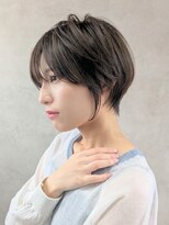 エンクス(enx) ひし形ショートボブ丸みくびれ/20代30代40代/縮毛矯正/前髪/横浜
