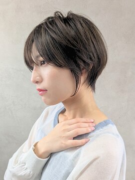 エンクス(enx) ひし形ショートボブ丸みくびれ/20代30代40代/縮毛矯正/前髪/横浜