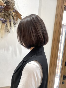 フゥカ 類家店(fuka) 青森 八戸 韓国ボブ 暗め グレージュ 20代30代40代
