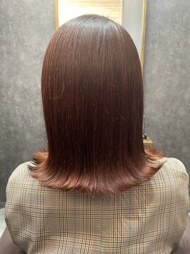 ビーストバイブランカ 刈谷三河安城(BEEst by BLANCA) 肌映えオレンジカラー×切りっぱなしボブ