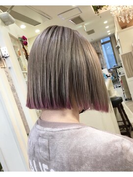 ファクトリーファイブ(Factory5) 【factory5 かもい】ベージュ×裾カラーピンク.