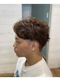 かりあげ マッシュ ニュアンスパーマ