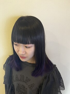 ヘアルーム フラット(HAIR ROOM flat) 縮毛矯正履歴あり・グラデーションカラー