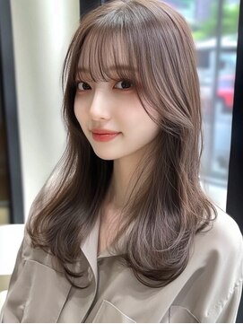 ジルバイジゼル(JILL by GiseL) 透けるグレージュと顔まわり