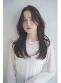 レイヤーシアーグレージュ小顔2wayバング韓国ヘア髪質改善美髪