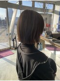 切りっぱなしボブ/外ハネ