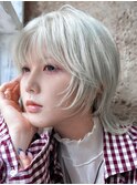 大人可愛いマッシュショートボブウルフカット◎30代40代50代60代