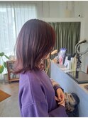 ミディアムレイヤー×レッドブラウンカラー
