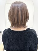 say.ボブミニボブくびれボブレイヤーボブヘーゼルグレージュ暗め