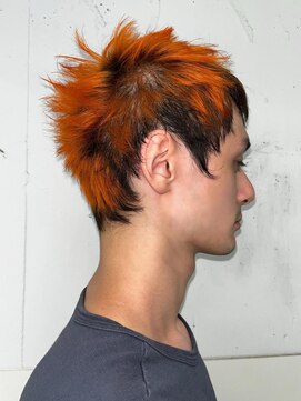 クク(QUQU) メンズ ショート デザインカラー