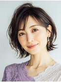 ミセス/ボブルフ/ネビージュ/小顔/前髪/学芸大学/髪質改善