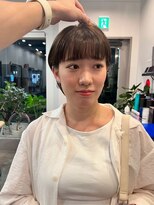 ドッグスター(dog star)&nbsp;ワイドバングショートミニボブ透明感カラー 登戸/向ヶ丘遊園