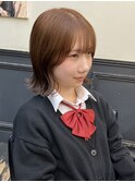 結べるボブ×ブリーチなしカラー