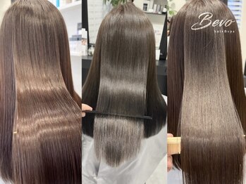 ビーボ(Bevo)の写真/【芦屋】髪への負担を最小限に抑えた【超低ダメージ縮毛矯正】で、まるで地毛のような自然なストレートに!