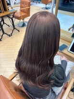 ユニ バイ マグ 長野店(Uni.by Mag)&nbsp;" 透け感抜群" ダブルカラー ミルクティーピンクベージュ