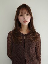 シエル バイ ケンジ 登戸 生田(CIEL by KENJE) 生田くびれレイヤー/透け感ブラウン